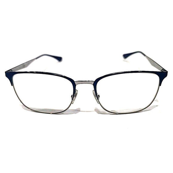 Ray Ban RB6421 3041 Blue Silver Metal Square Eyeglasses Frame 54-18 145 - Picture 3 of 10